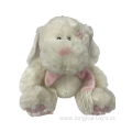 Chubby Rabbit Toy With Pink Scarf